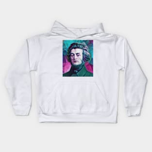 Adam Mickiewicz Abstract Portrait | Adam Mickiewicz Artwork 4 Kids Hoodie